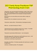 2021 Last Minute Family Nurse FNP Pharmacology Study Guide 