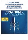 SOLUTION MANUAL  Financial Accounting 11th Edition  by Weygandt and Kimmel  all Chapters 1-13 Complete