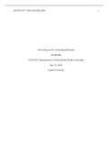 U6A1 ESSAY ADVOCATING FOR THE COUNSELING PROFESSION