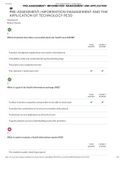 Exam (elaborations) PRE-ASSESSMENT- INFORMATION MANAGEMENT AND THE APPLICATION OF TECHNOLOGY PRE-ASSESSMENT- INFORMATION MANAGEMENT AND THE APPLICATION OF TECHNOLOGY