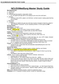 Exam (elaborations) BIO 2020 103 NCLEX/MedSurg Master Study Guide/BIO 2020 103 NCLEX/MedSurg Master Study Guide BIO 2020 103 NCLEX/MedSurg Master Study Guide/BIO 2020 103 NCLEX/MedSurg Master Study GuideBIO 2020 103 NCLEX/MedSurg Master Study Guide/BIO 20