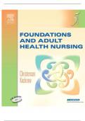 Test Bank for Adult Health Nursing 5th Edition by  Christensen, Elaine  Chapter 1-17 Complete Guide.