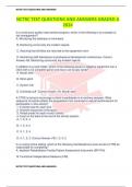 NCTRC TEST QUESTIONS AND ANSWERS GRADED A 2024