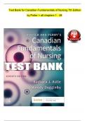 Test Bank For Canadian Fundamentals of Nursing 6th Edition By Patricia Potter, Wendy Duggleby, Patricia Stockert, Barbara Astle, Anne Perry, Amy Hall 9781771721134 Chapter 1-48 Complete Guide .