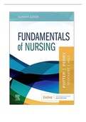 Test Bank for Fundamentals of Nursing 11th Edition Potter Perry Chapter 1-50 Complete Guide 2022