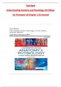 Test Bank  Understanding Anatomy and Physiology 3rd Edition   by Thompson all Chapter 1-25 covered