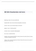 NR 503 Chamberlain mid term Exam Questions and Answers