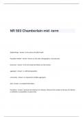 NR 503 Chamberlain mid -term Exam Questions and Answers