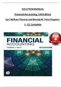 Solution manual for financial accounting 13th edition by thomas tietz.pdf