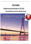 College Accounting Chapters 1-30, 16th EditionDavid Haddock, John Price