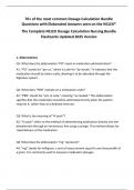 70+ of the most common Dosage Calculation Bundle Questions with Elaborated Answers seen on the NCLEX® The Complete NCLEX Dosage Calculation Nursing Bundle Flashcards Updated 2025 Version