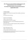 150+ of the most common Pediatrics Bundle Questions with Elaborated Answers seen on the NCLEX® The Complete NCLEX Pediatrics Nursing Bundle Flashcards Updated 2025 Version.