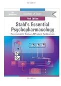 Stahl’s Essential Psychopharmacology 5th Edition Test Bank ALL Chapters Included 