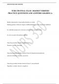 NURS 350 FINAL EXAM  2024/2025 VERIFIED PRACTICE QUESTIONS AND ANSWERS GRADED A+