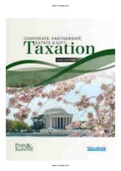 Corporate Partnership Estate and Gift Taxation 2020 1st Edition Pratt Test Bank