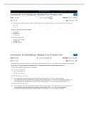 MAT240 HOMEWORK 4-2 MYSTATLAB MODULE FOUR PROBLEM SET - Southern New Hampshire University