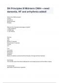 DH Principles III Mid-term CNIH—-need dementia, HF and arrhythmia added Exam 2024/2025 Questions With Completed & Verified Solutions.