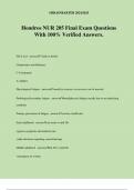 Hondros NUR 205 Final Exam Questions With 100% Verified Answers.