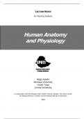 Human Anatomy and Physiology Lecture Notes for Nursing