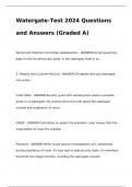 Watergate-Test 2024 Questions and Answers (Graded A)