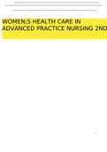 Test bank For Women's Health Care in Advanced Practice Nursing , 2nd Edition By Ivy M. Alexander All Chapter 1-46 Complete Guide ISBN:9780826190048 Newest Edition 2024 Pdf Instant Download 