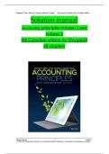 Solution manual for Accounting principles volume 1 and volume 2  9th Canadian edition by Weygandt all chapters 1 to 18 complete ISBN;9781119786818