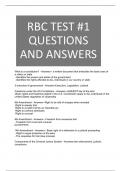 RBC TEST -1 QUESTIONS AND ANSWERS