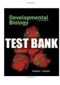 Developmental Biology 12th Edition Barresi Test Bank