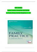 Test bank for Family Practice Guidelines 6th Edition by Cash, Glass and Mullen Chapters 1 to 23 complete ISBN;9780826173546