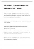 CIPS L4M1 Exam Questions and Answers 100% Correct