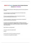 NURS 124 Practice Questions And Verified Detailed Answers (A+ Graded)