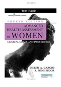 Advanced Health Assessment of Women Clinical Skills and Procedures 4th Edition Carcio Secor Test Bank