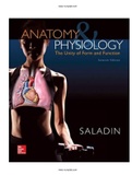 Anatomy & Physiology: The Unity of Form and Function 7th Edition Saladin Test Bank