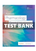 Applied Pharmacology for the Dental Hygienist 8th Edition Haveles Test Bank