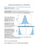 Quantitative Research Methodology: ALL LECTURE NOTES