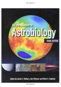 Introduction to Astrobiology 3rd Edition Rothery Test Bank