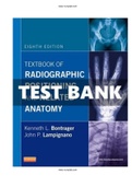 Bontrager’s Textbook of Radiographic Positioning and Related Anatomy 8th Edition Bontrager Test Bank