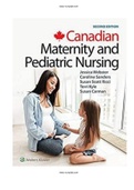 Canadian Maternity and Pediatric Nursing 2nd Edition Ricci Carman Kyle Test Bank