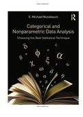 Categorical and Nonparametric Data Analysis Choosing the Best Statistical Technique 1st Edition Nussbaum Solutions Manual