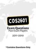 COS2601 - Exam Questions PACK (2011-2019)