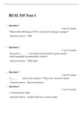 BUSI 310 Test 1 (Version 2), Verified And Correct Answers, Liberty Univ