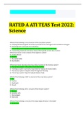 ATI TEAS 7 Math 2022/2023 A++