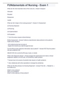 FUNdamentals of Nursing - Exam 1(The nursing process, communication, standards & isolation precautions, vital signs, seizure precautions, hygiene, physical exam (assessment), documentation, and code skills.)