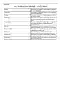 Kinetic Molecular Theory Summarised Notes Grade 10 - Chemistry