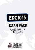 EDC1015 - Exam PACK (2022)