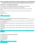 HESI A2 SCIENCE BIOLOGY AND CHEMISTRY MODULE SECTION IV (2022 Revised Exam Practice Guide Contains 50 Complete Questions with Answers)