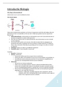 Samenvatting Introductie Biologie inclusief oefenvragen + antwoorden (UvA)