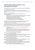 Samenvatting Effectonderzoek in de gedragswetenschappen, ISBN: 9789044133172  Methoden En Technieken Van Onderzoek 1 (PABA-A212)