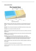 AQA A-Level Geography Coasts Revision Notes