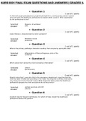 NURS 6501 FINAL EXAM QUESTIONS AND ANSWERS | GRADED A